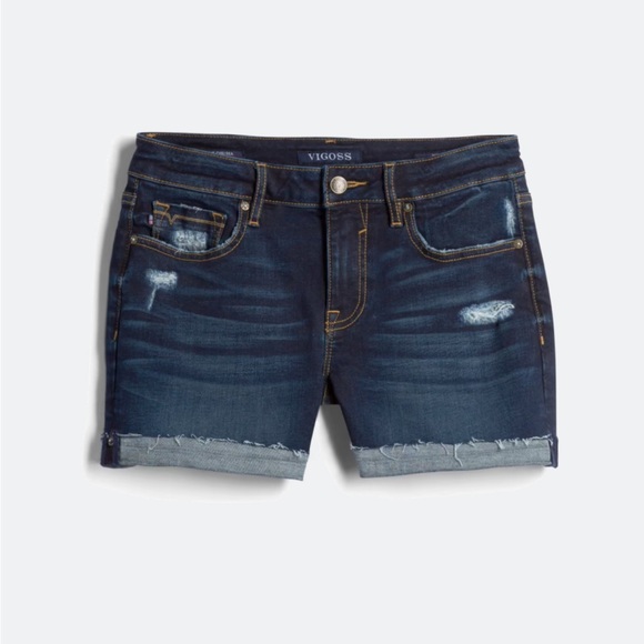 Vigoss Pants - Vigoss Dark Blue Jean Shorts